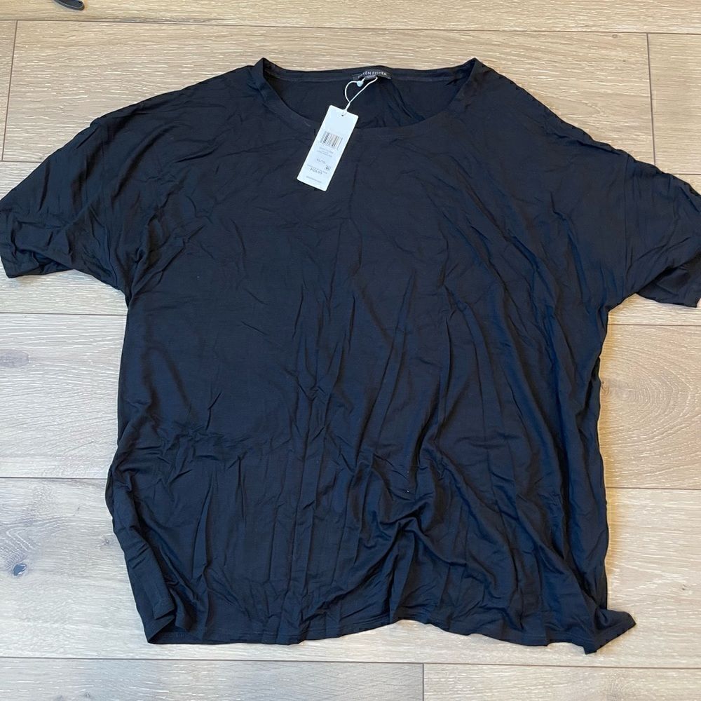 Eileen Fisher Long Boxy Tee - Picture 4 of 5